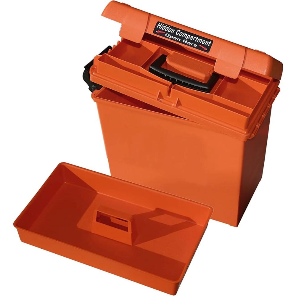 MTM SPORTSMEN'S PLUS UTILITY DRY BOX O-RING SEALED 15X8.8X9.4 ORANGE
