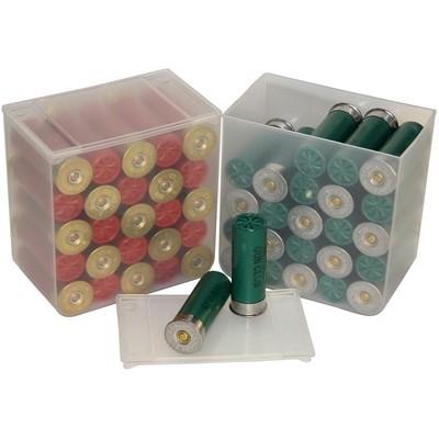 MTM CLEAR COMPACT 12GA SHOTSHELL STORAGE CASE 4PACK