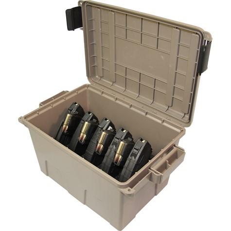 MTM TACTICAL MAG CAN -FOR 9 (30 RD) AK-47 MAGAZINES DK EARTH