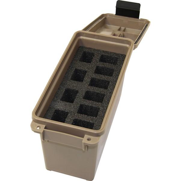 MTM TACTICAL MAG CAN -FOR 10 DOUBLE STACKED HANDGUN MAGS DK EARTH