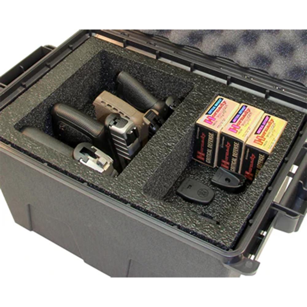 MTM TACTICAL PISTOL HANDGUN CASE 4 GUN DARK EARTH