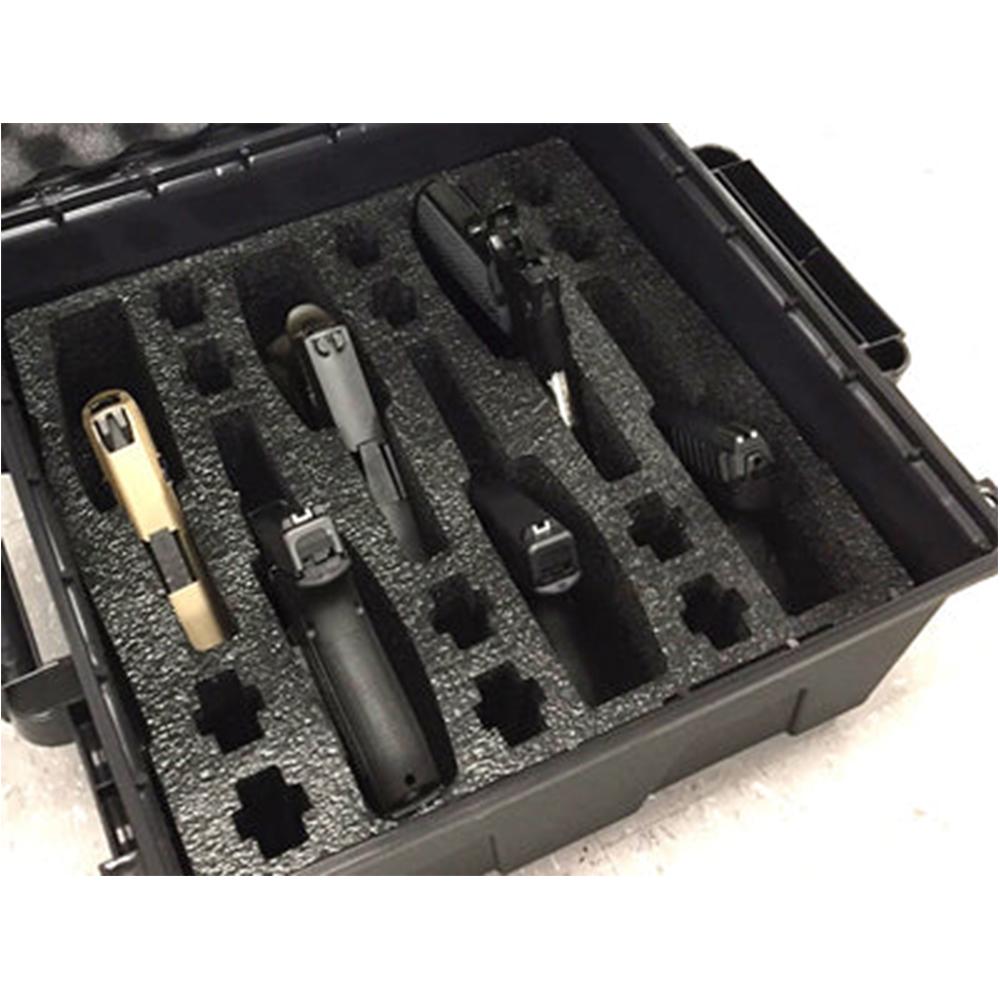 MTM TACTICAL PISTOL HANDGUN CASE 6 GUN DARK EARTH
