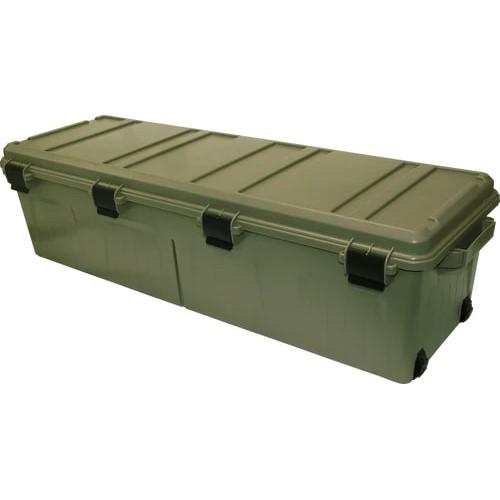 Rifle Crate 39inch Tactical - Wheeled with Divided Storage -  Army Green