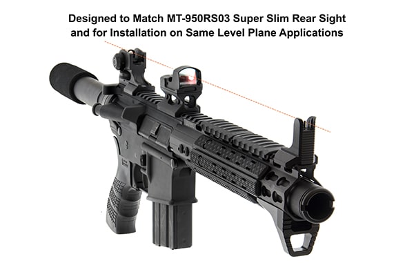 UTG Super Slim Fixed Front Sight - Same Plane for AR-15