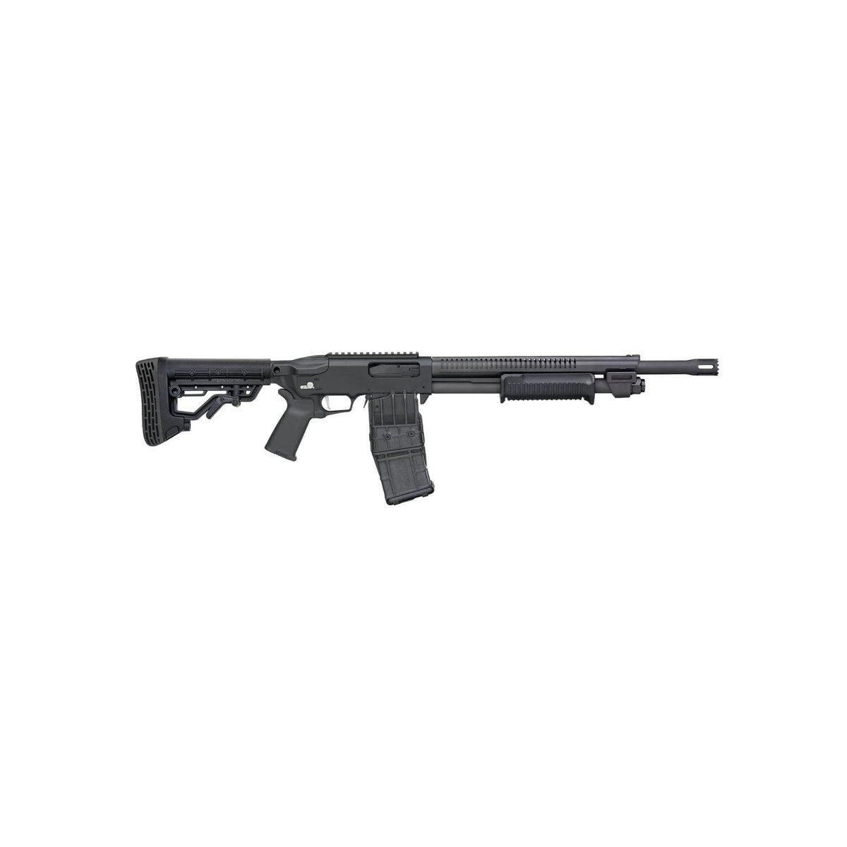 Mossberg 590RM 12ga 10+1 MAG FED, AR MIL SPEC ADJUSTABLE STOCK, MAGPUL MOE