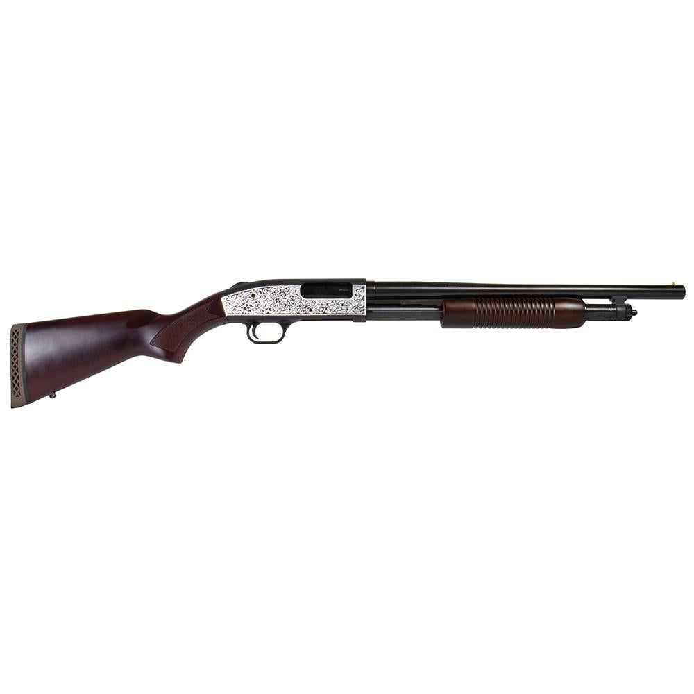 Mossberg Persuader 500 12GA Retrograde Series FILIGREE POLISHED