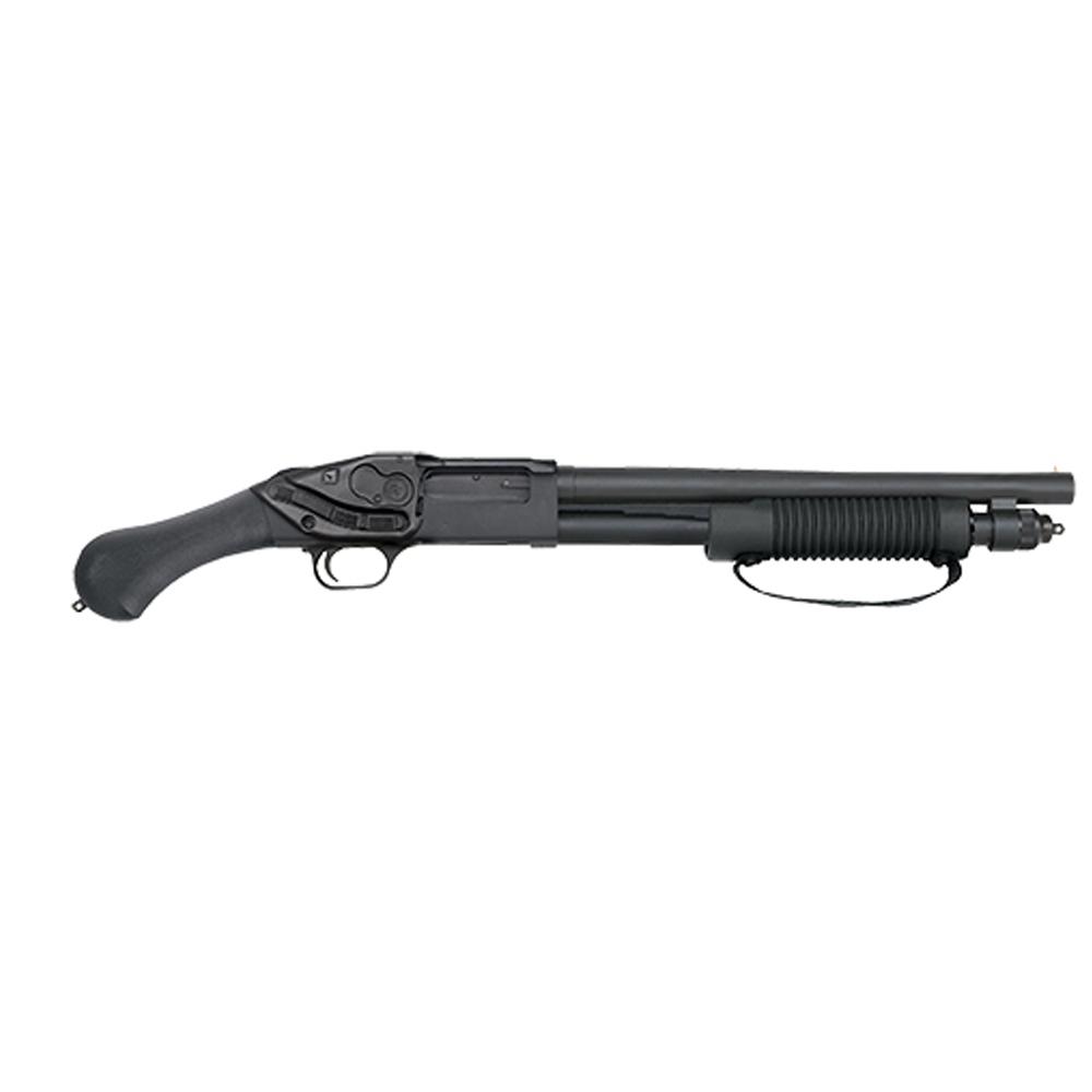 MOSSBERG 590 12GA SHOCKWAVE LASER SADDLE 6 SHOT 14 BBL