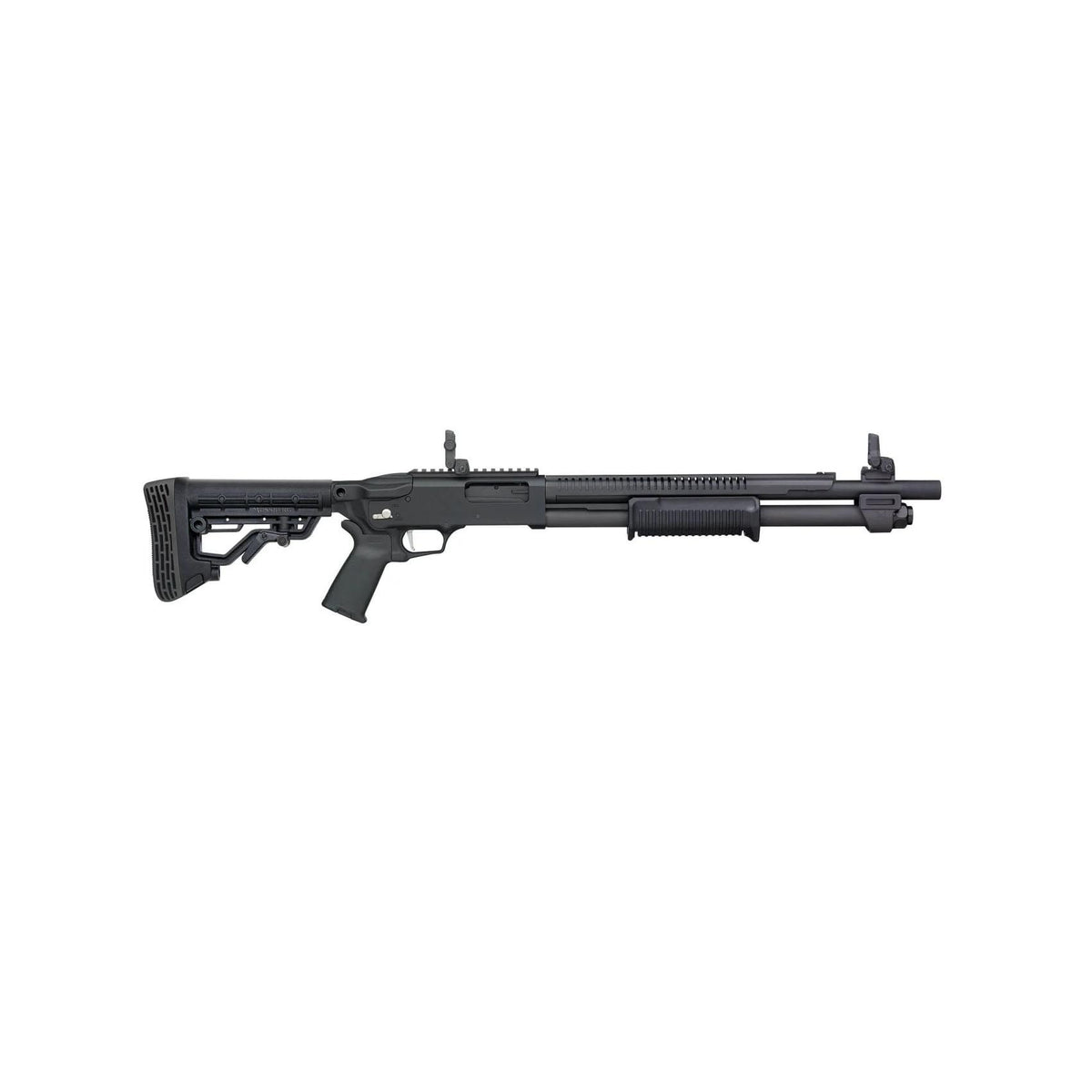 Mossberg 590R 12ga 6+1 AR MIL SPEC ADJUSTABLE STOCK, MAGPUL MOE+ GRIP