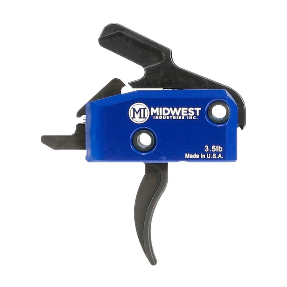 Midwest Industries AR15 DROP IN CUR TRIG 3.5LB W/ANTI WALK PINS BLK/BL