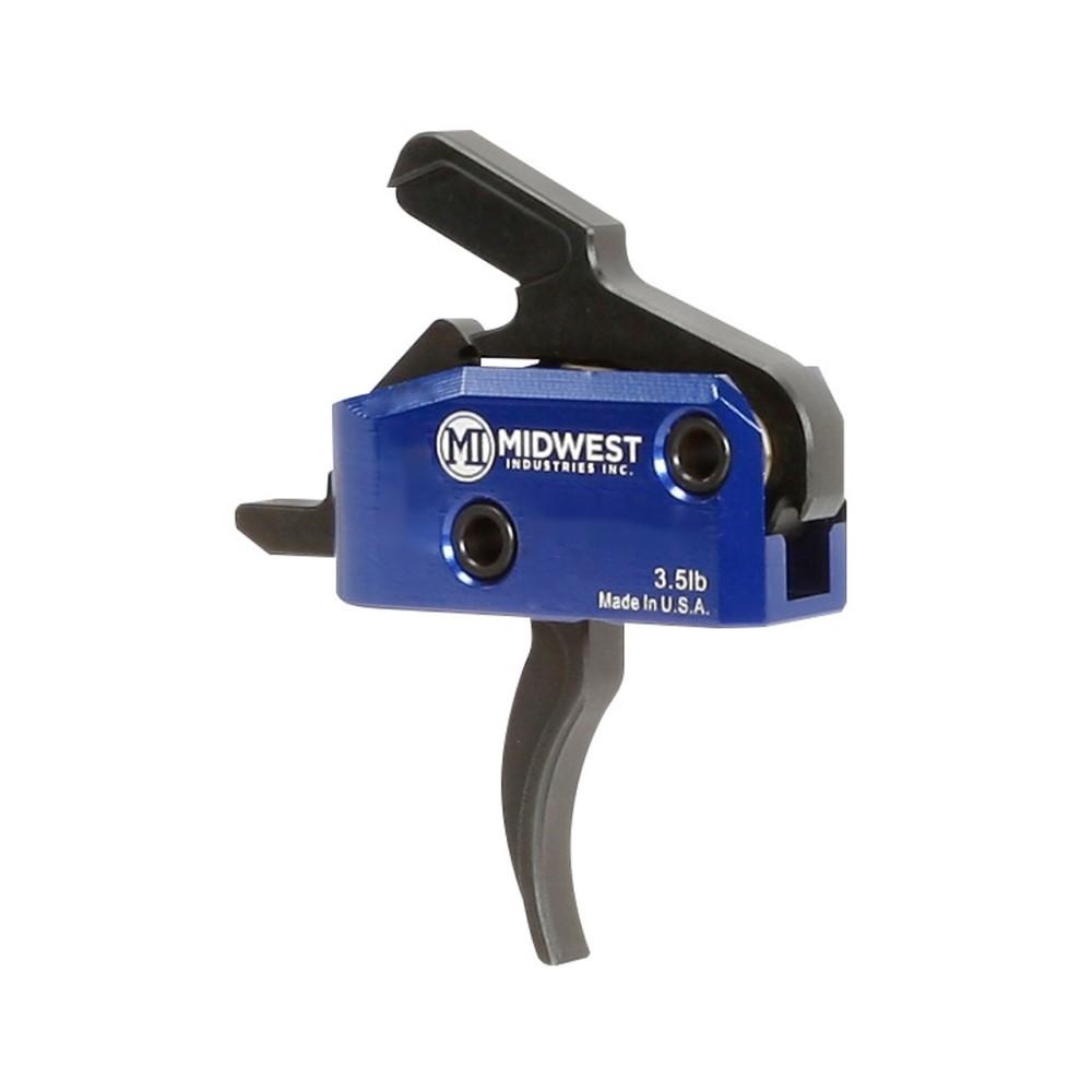 Midwest Industries AR15 DROP IN CUR TRIG 3.5LB W/ANTI WALK PINS BLK/BL