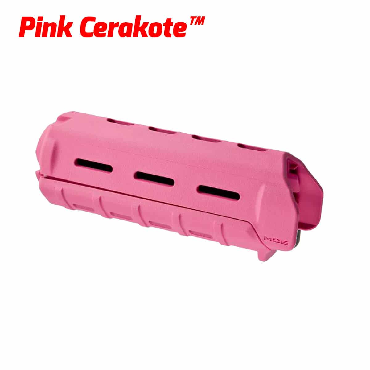 Open Box Return - Magpul MOE Drop-In AR-15 Handguard - Carbine Length - M-LOK - MAG424 - Pink-cerakote