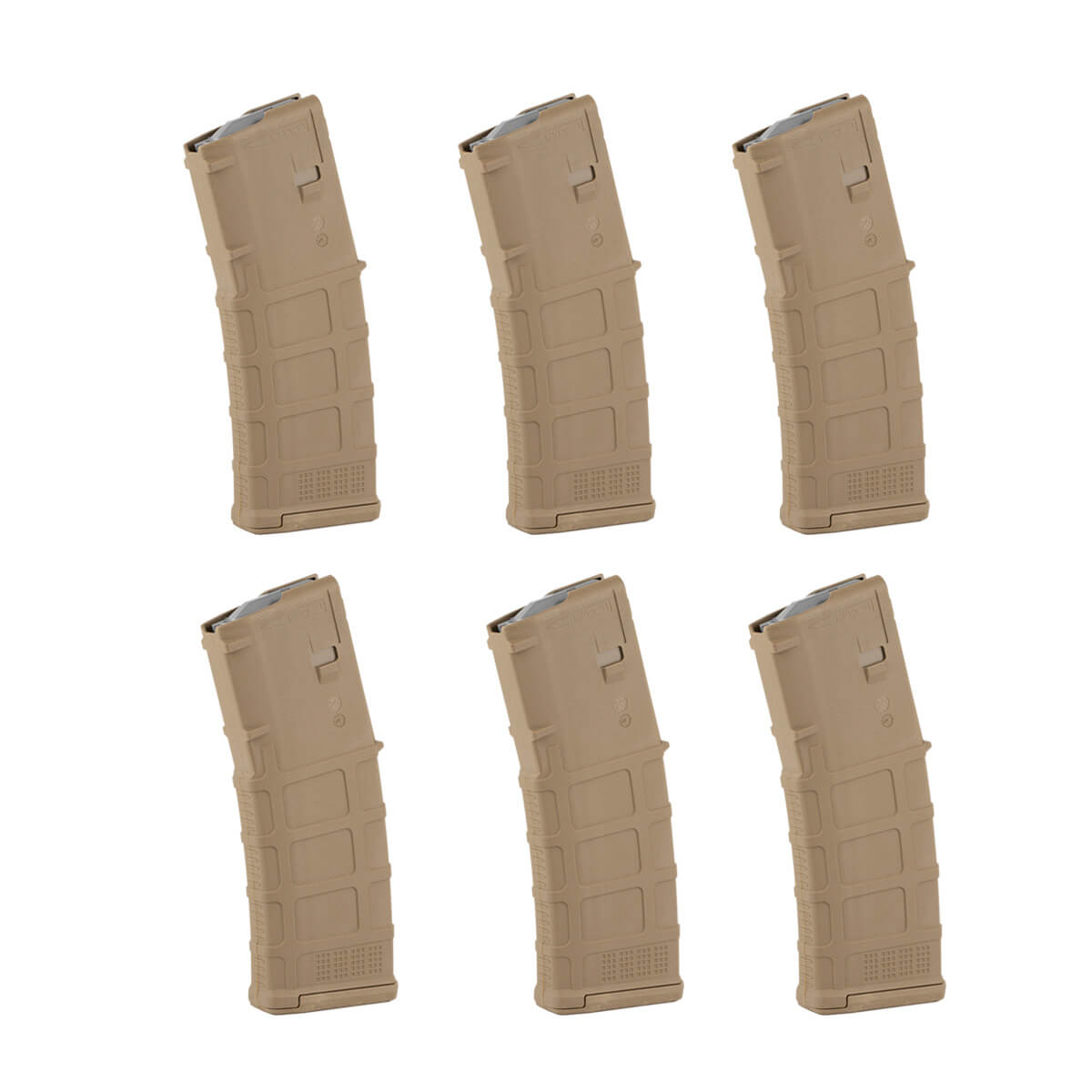 6-Pack - Magpul PMAG M3 30 Round Magazine - .223 / 5.56 NATO - MAG557 for AR-15