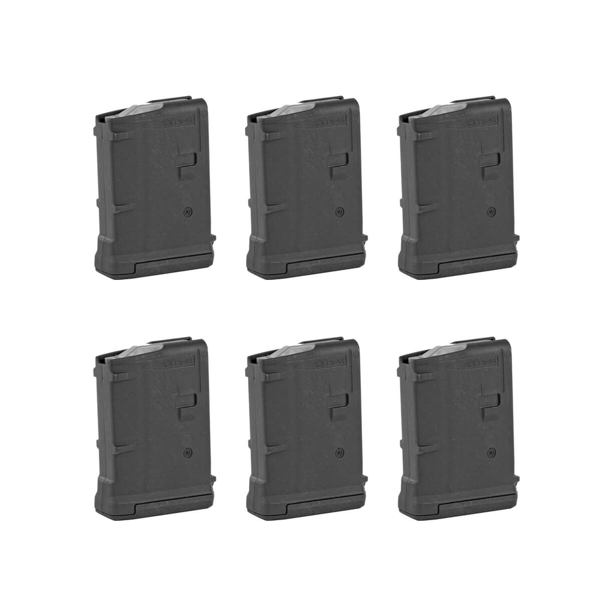 6-Pack - Magpul PMAG M3 .223 / 5.56 NATO AR-15 Magazine - 10 Round