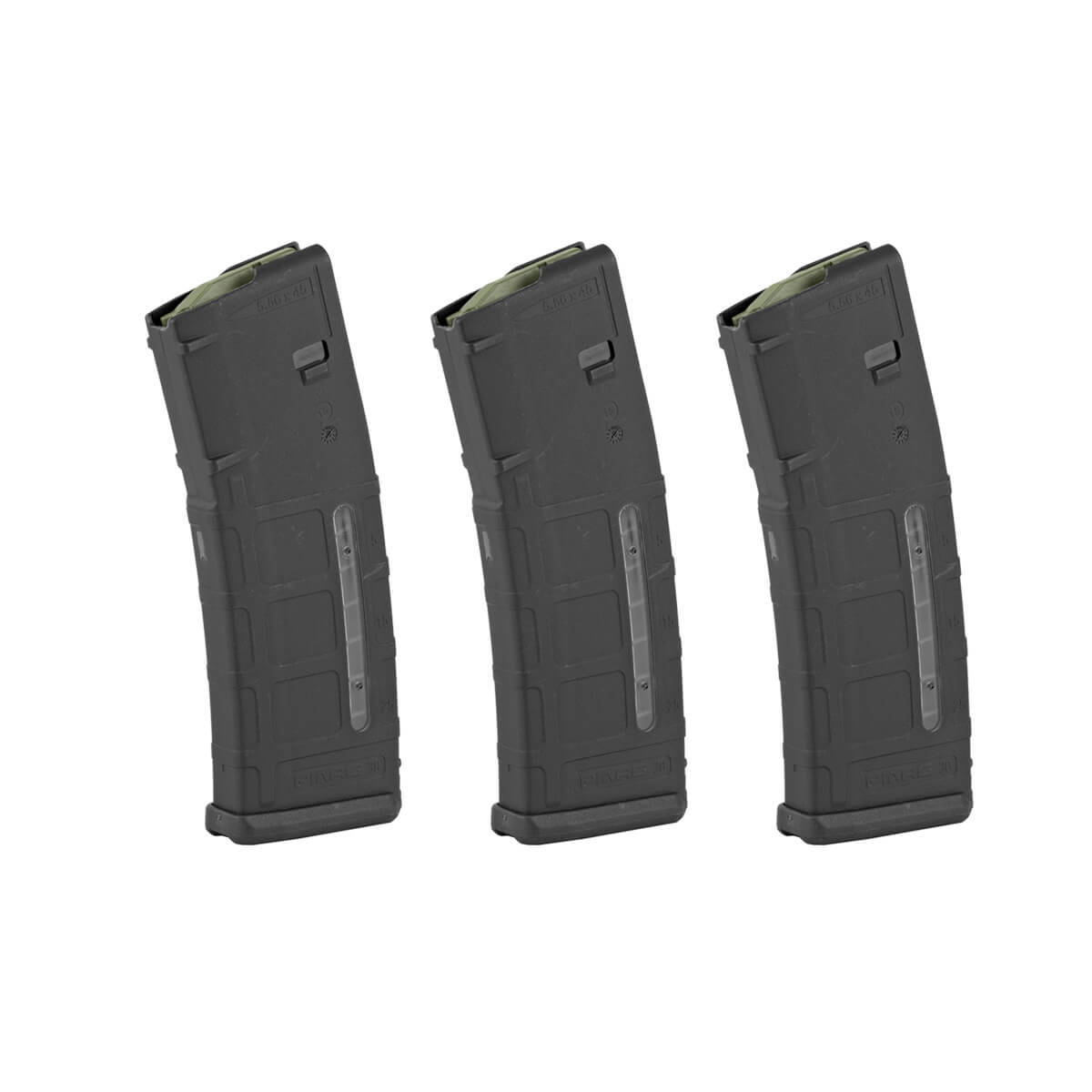 3-Pack - Magpul PMAG M2 MOE Window .223 / 5.56 NATO AR-15 Magazine - 30 Round