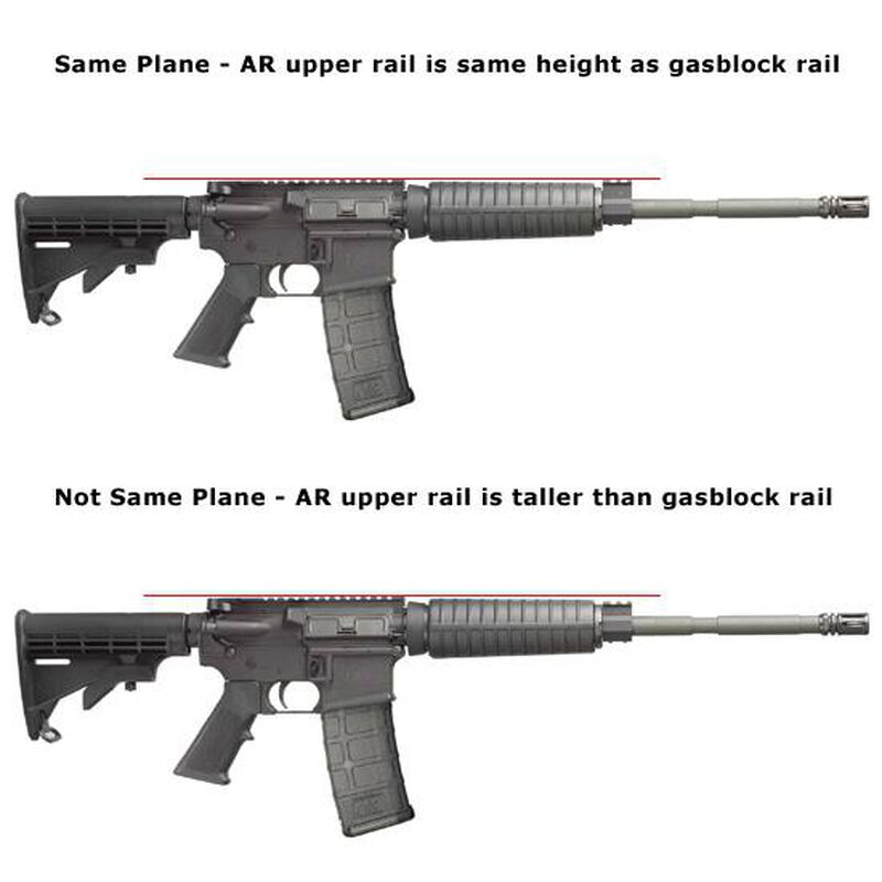 Midwest Industries Gas Block Height Flip Up AR-15 Front Sight