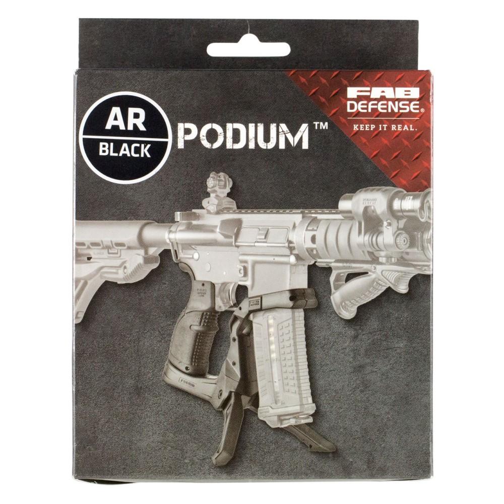 AR-15 Quick Deployment Bipod with an Integrated AGR-43 Pistol Grip