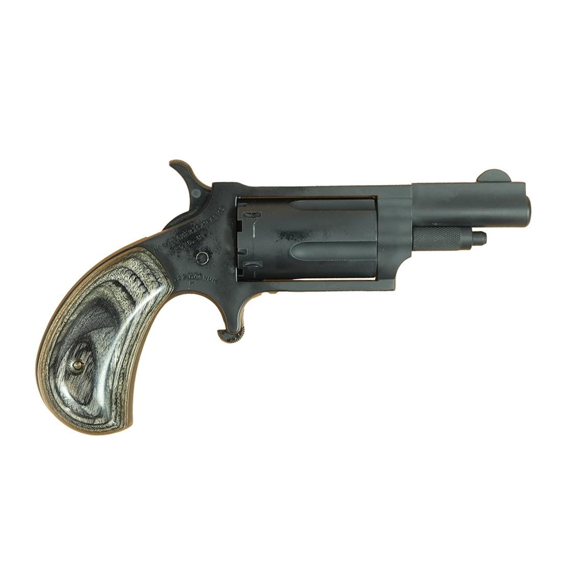 .22 MAG Stealth Grey Cerakote Silver & Black Grips