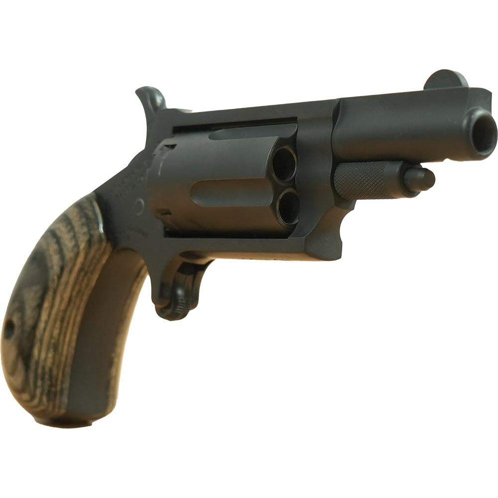 .22 MAG Stealth Grey Cerakote Silver & Black Grips