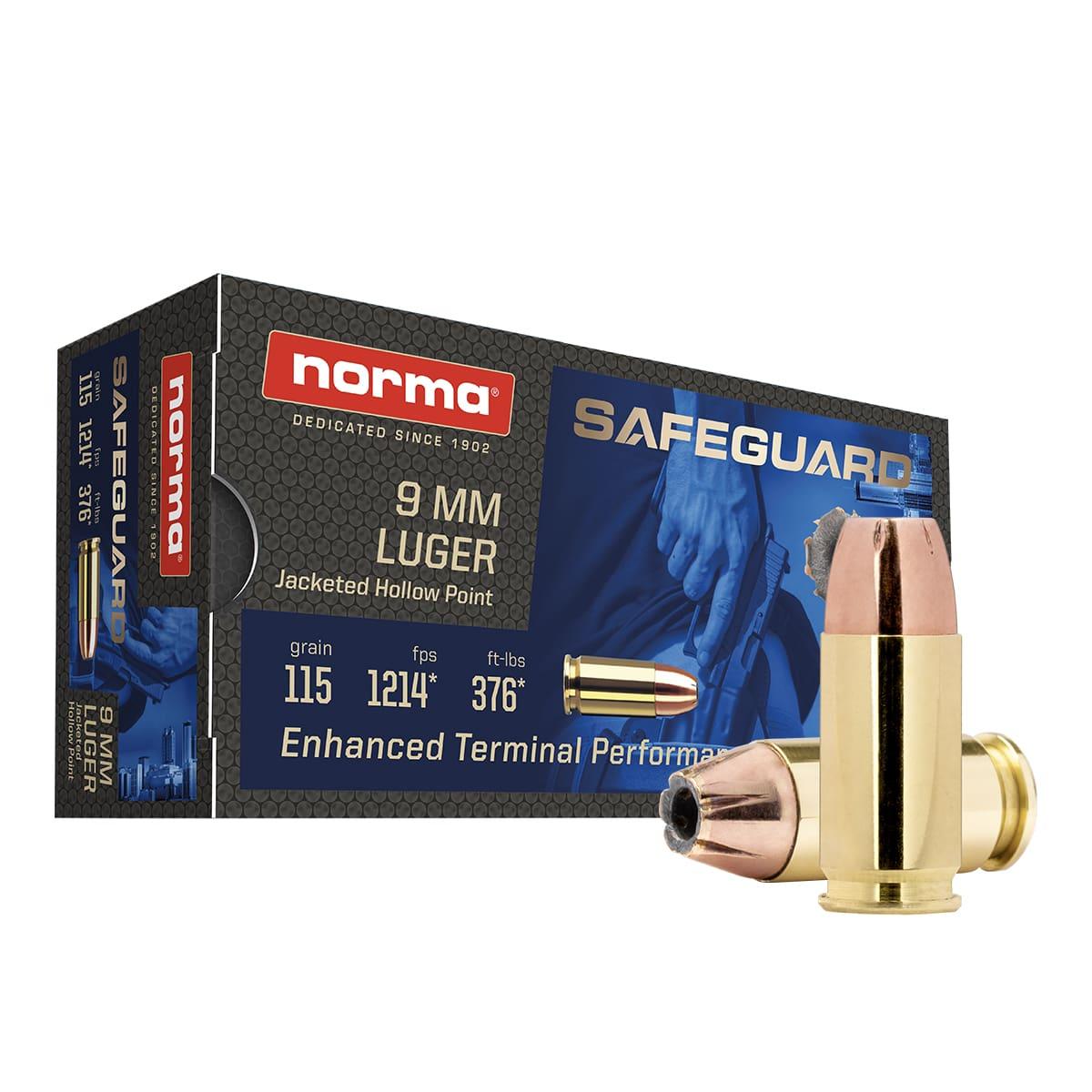 SAFEGUARD 9mm Luger 115gr  JHP 50RDS AMMO