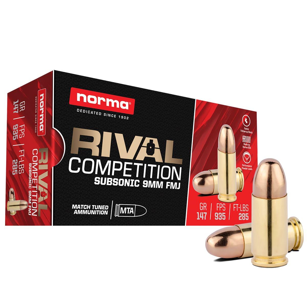 RANGE & TRAINING 9mm Luger 147 FMJ - Subsonic 50RDS AMMO