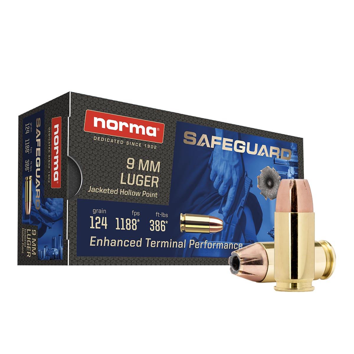 SAFEGUARD 9mm Luger 124gr  JHP  50RDS AMMO