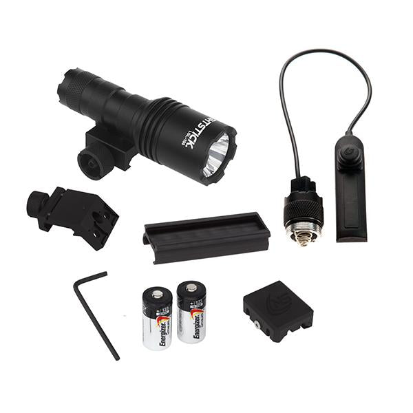 Long Gun Light w/Stnd & Offset Picatinny Mount (Tight Beam Mod) Non-Recharg