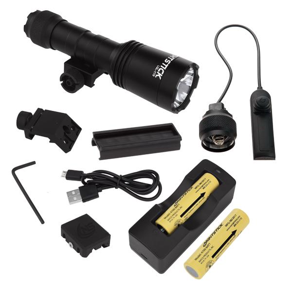 Xtreme Lum L Gun Lgt w/Std &Offset Pic Mnt (Tight Beam Model)Recharge Rdy