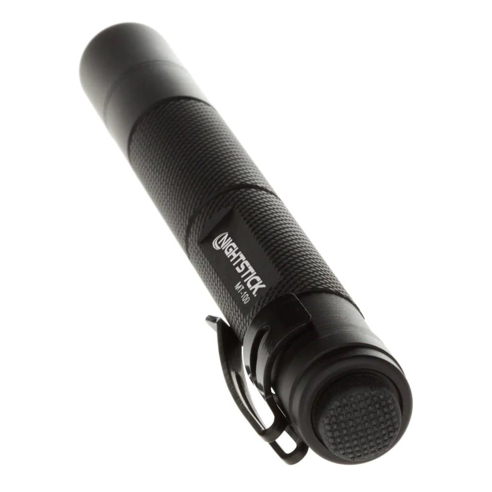 Aluminum Mini-TAC Flashlight - Black - 2 AAA Batteries