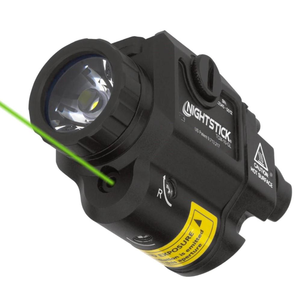 Compact Handgun Light w/Green Laser - 1 CR123 – Black