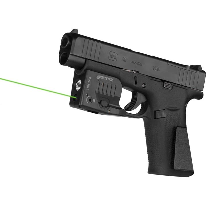 Sub-Comp HandgunLightw/GrnLaser-Li-Ion-FitsGlock G43xMosG48Mos
