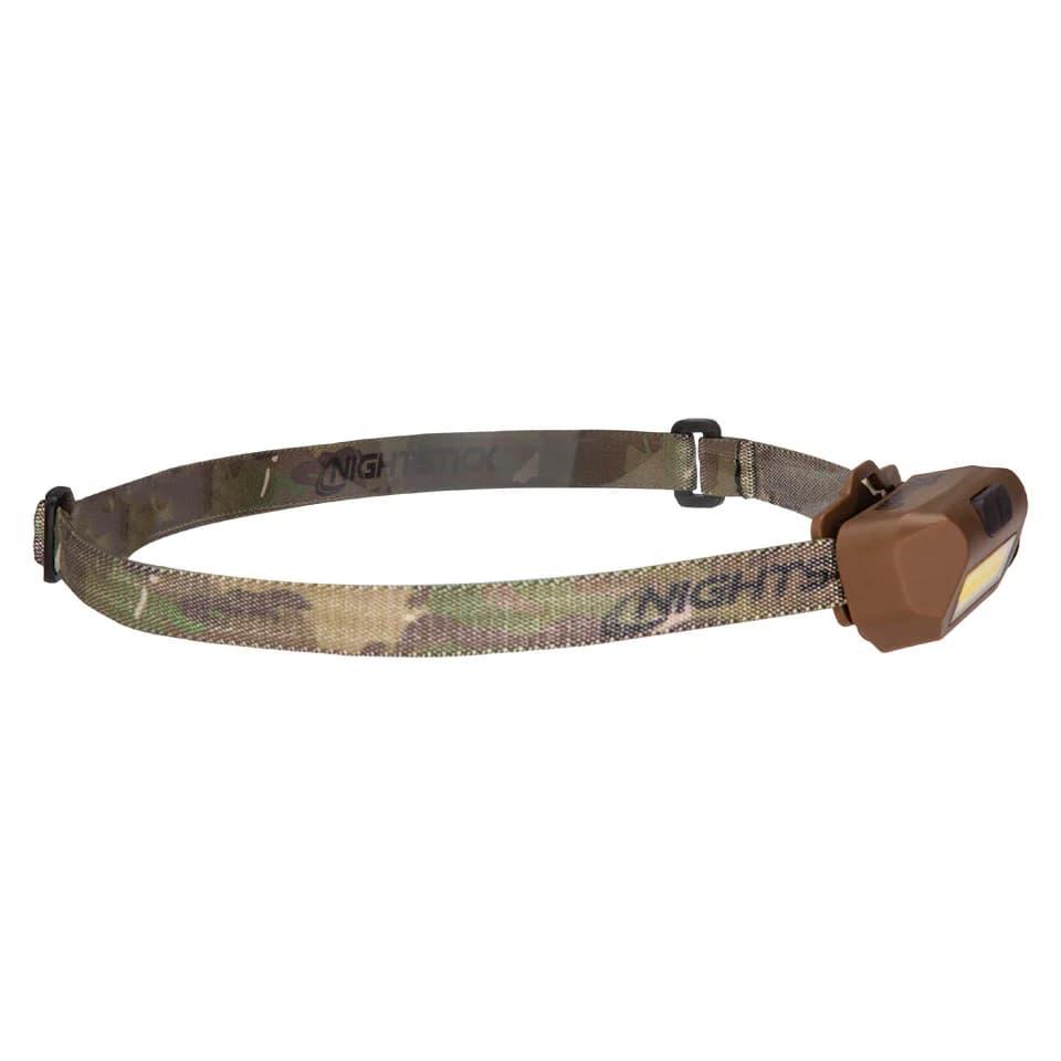 Multi-Flood USB Headlamp w/Brim Clip & Black Strap - LiPo - FDE