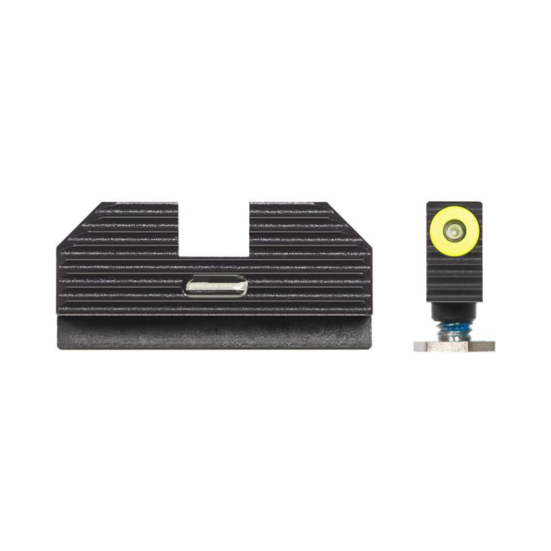Night Fision Costa Ludus Night Sight Set for Glock 17/19/34 Yellow