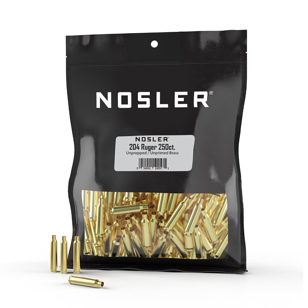 NOSLER BRASS 204 Ruger BULK 250/CT