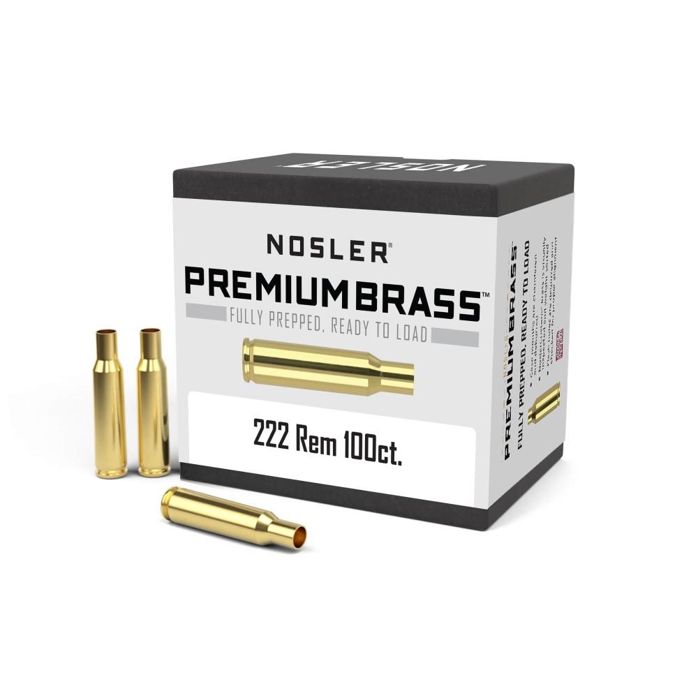 NOSLER BRASS 222 Remington 100/CT