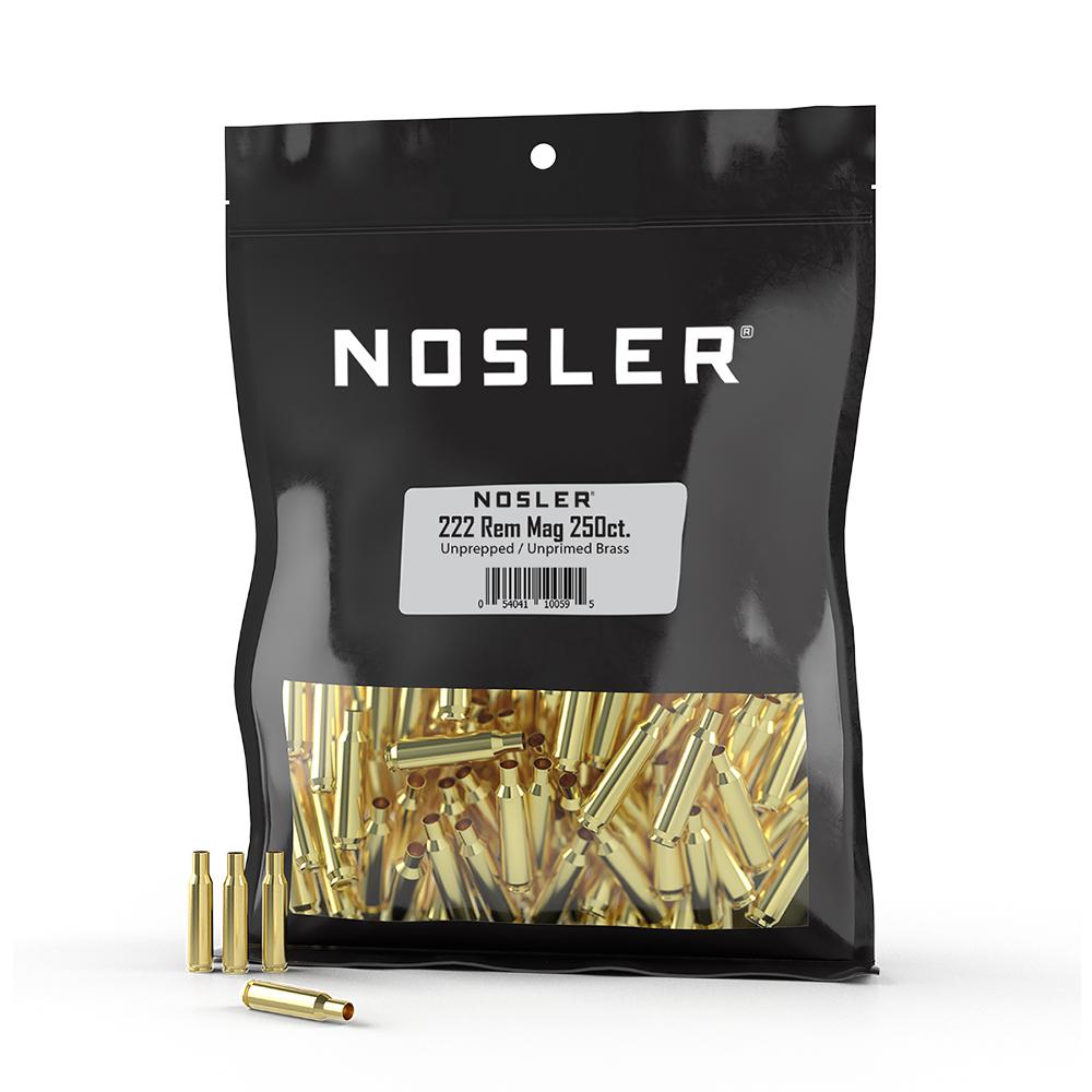 NOSLER BRASS 222 Rem Mag BULK 250/CT