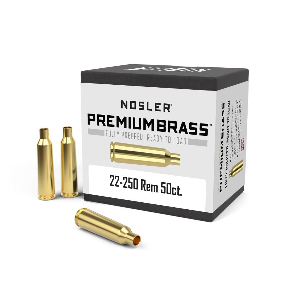 NOSLER BRASS 22-250 REMINGTON 50/BX