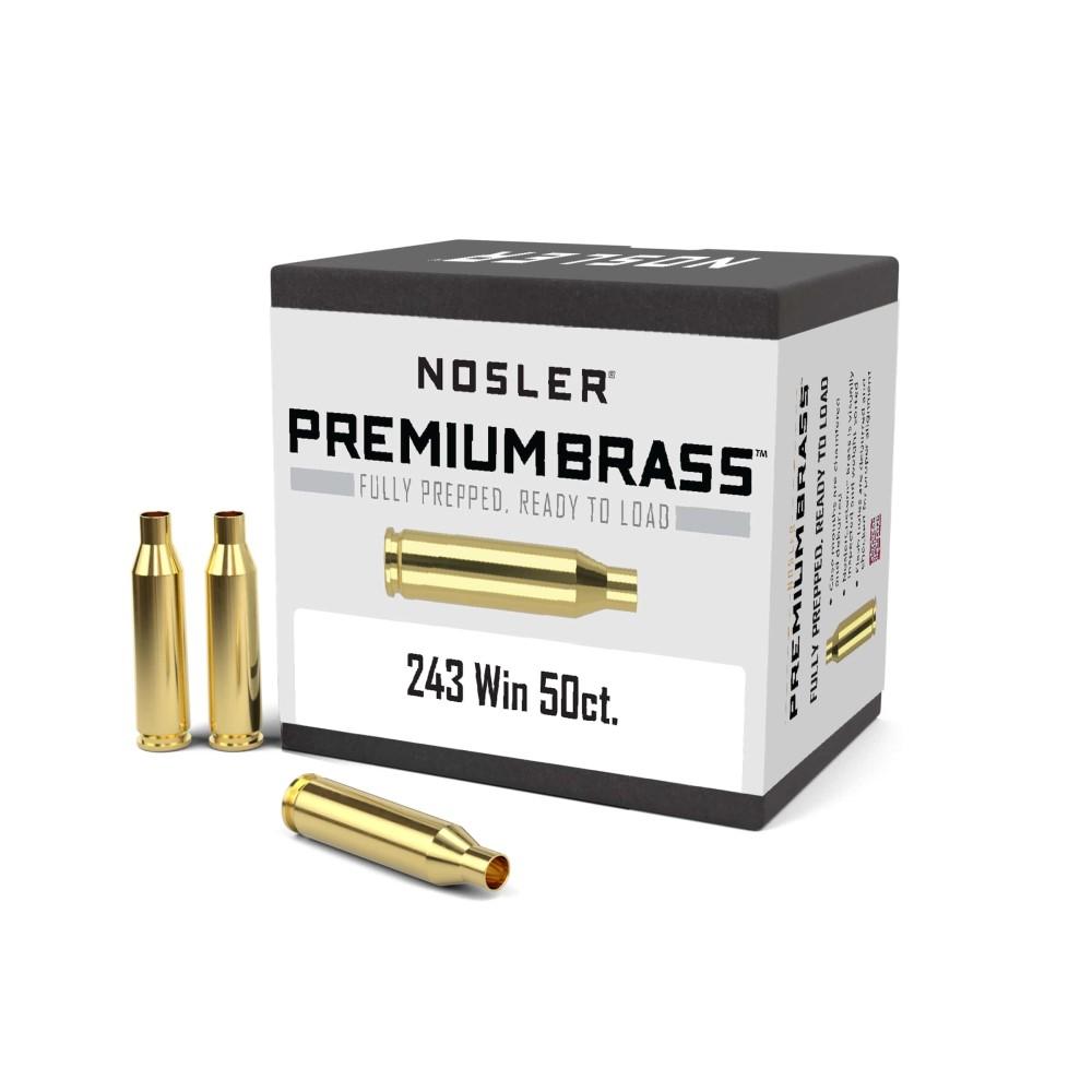 NOSLER BRASS 243 WINCHESTER 50/BX