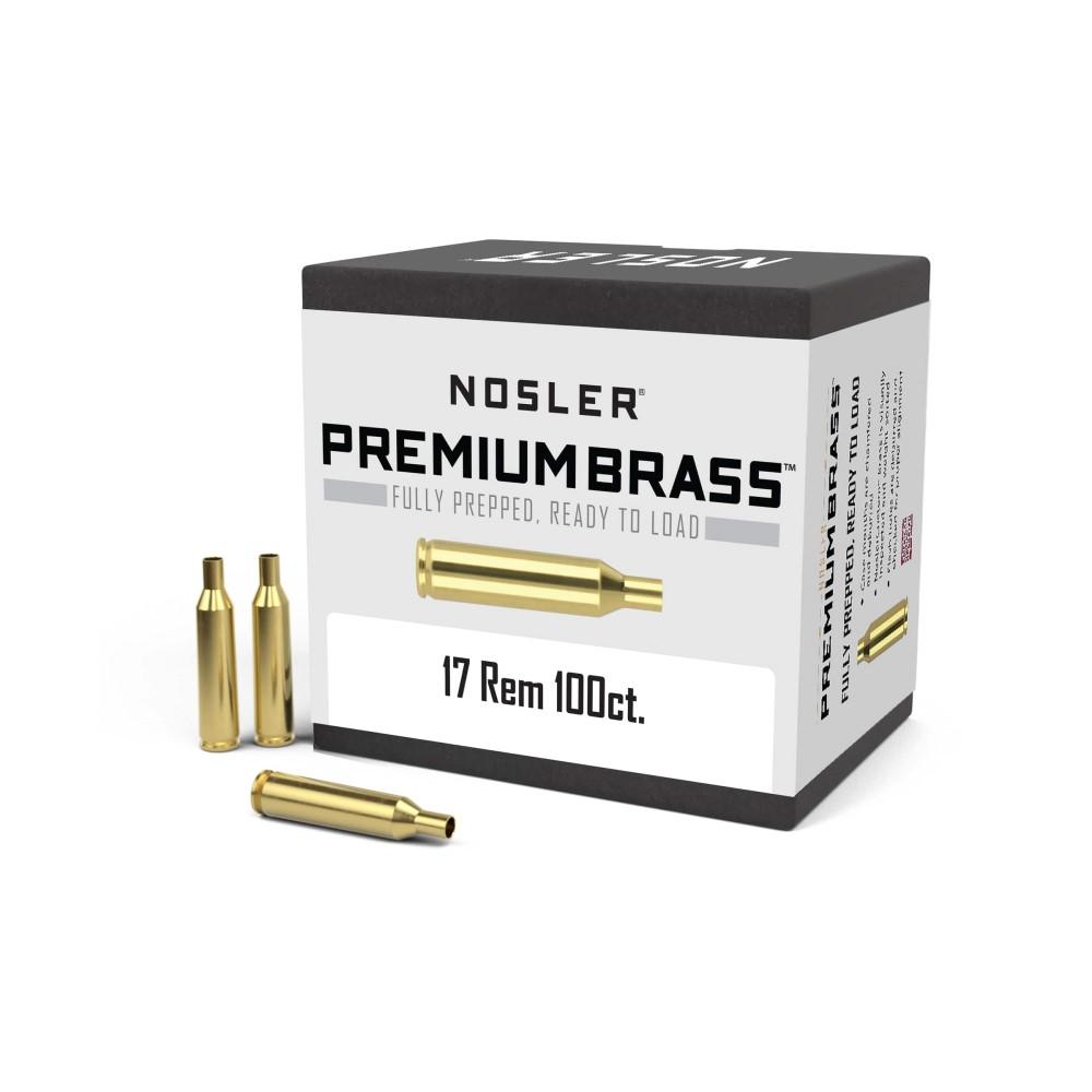 NOSLER BRASS 17 Remington 100/ct