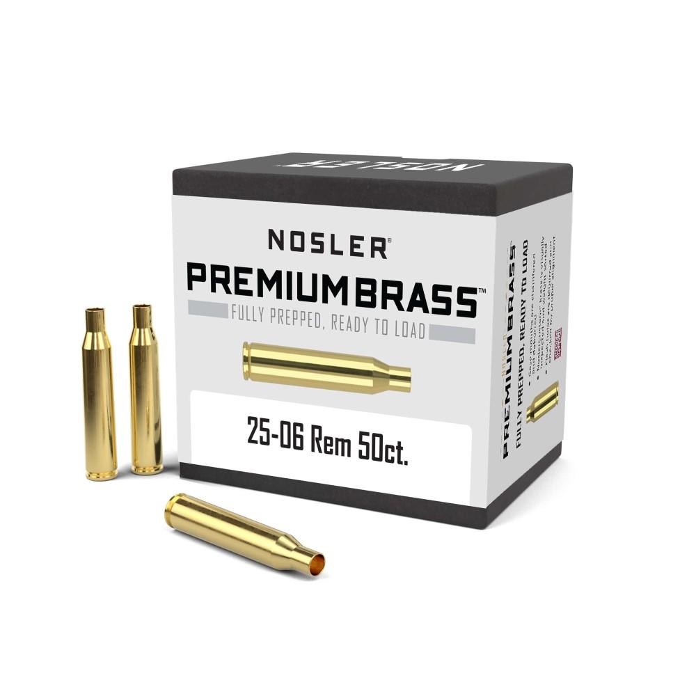 NOSLER BRASS 25/06 REMINGTON 50/BX