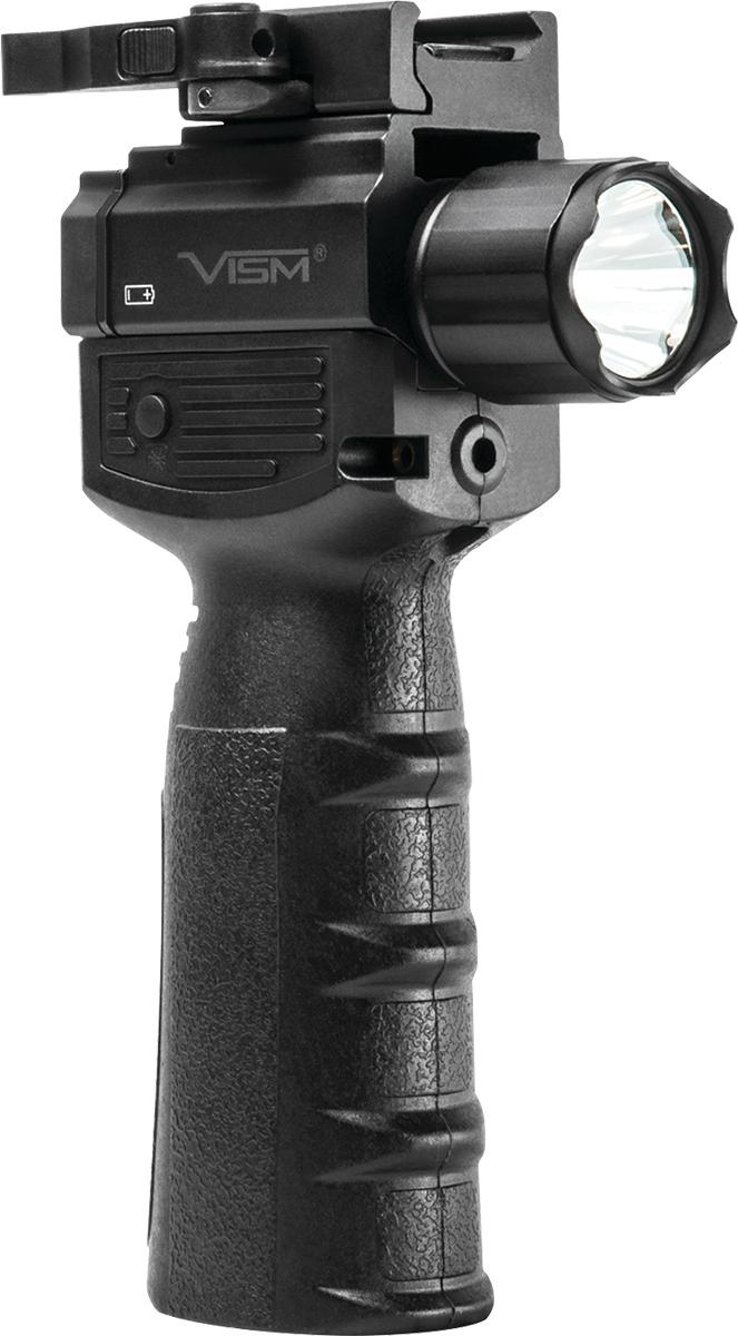 VISM by NcSTAR GEN2 QR VERT GRIP/BUILT IN LED FLASHLIGHT & RED LASER W/STRB