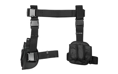 NCSTAR DROP LEG HOLSTER MAG HLDR BLK