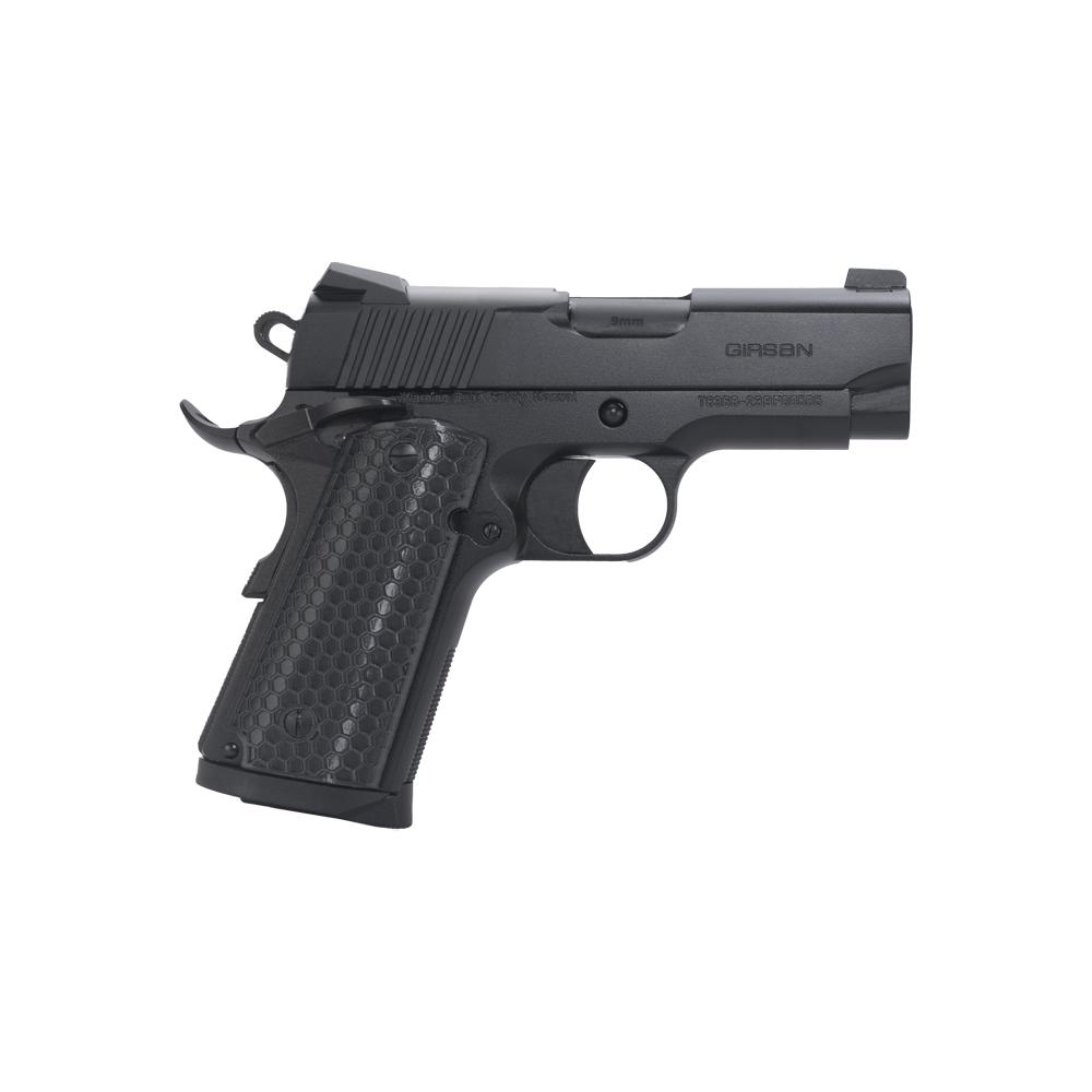GIRSAN UNTOUCHABLE MC1911SC OFFICER BLK 9MM 3.4'' BBL 7+1 MAG