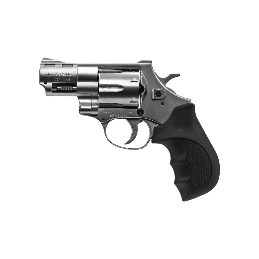 WINDICATOR 2in 357MAG DOUBLE / SINGLE ACTION REVOLVER 6RDS NICKEL