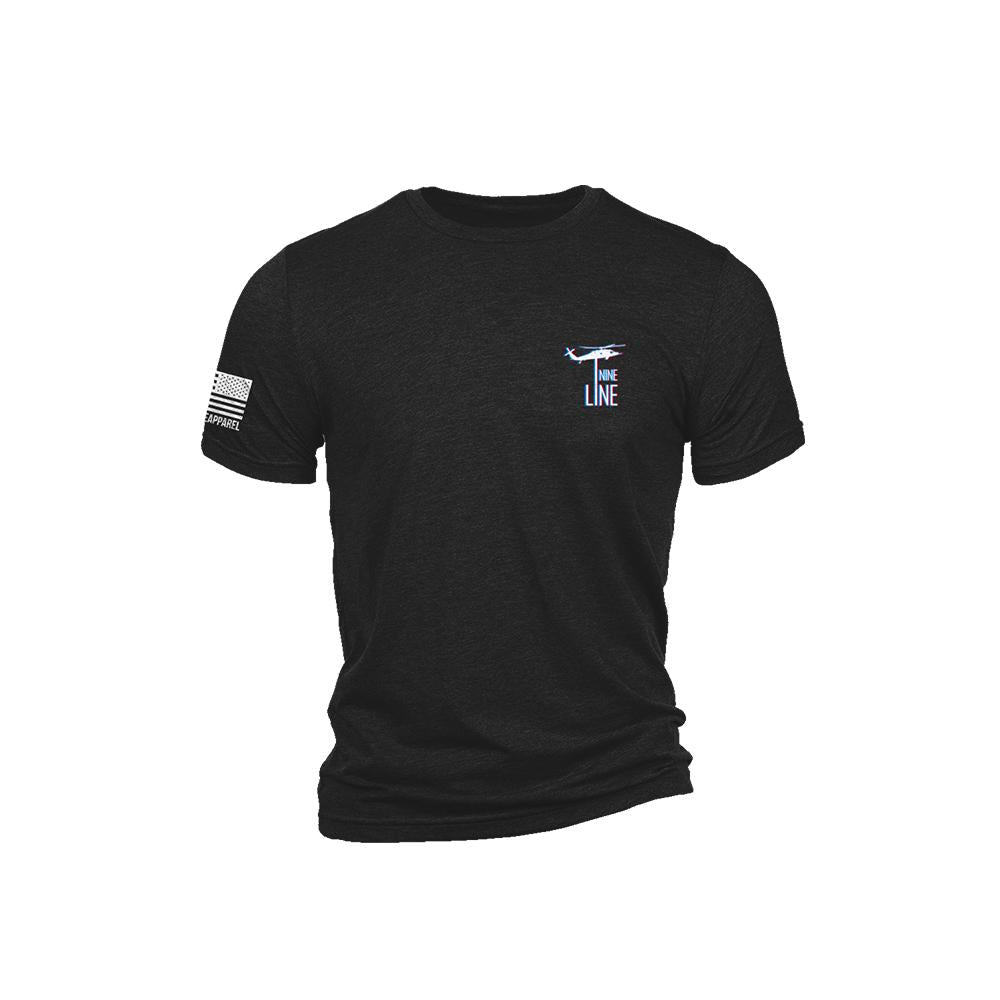 Nine Line Belt Fed Black Triblend T-Shirt/ Large
