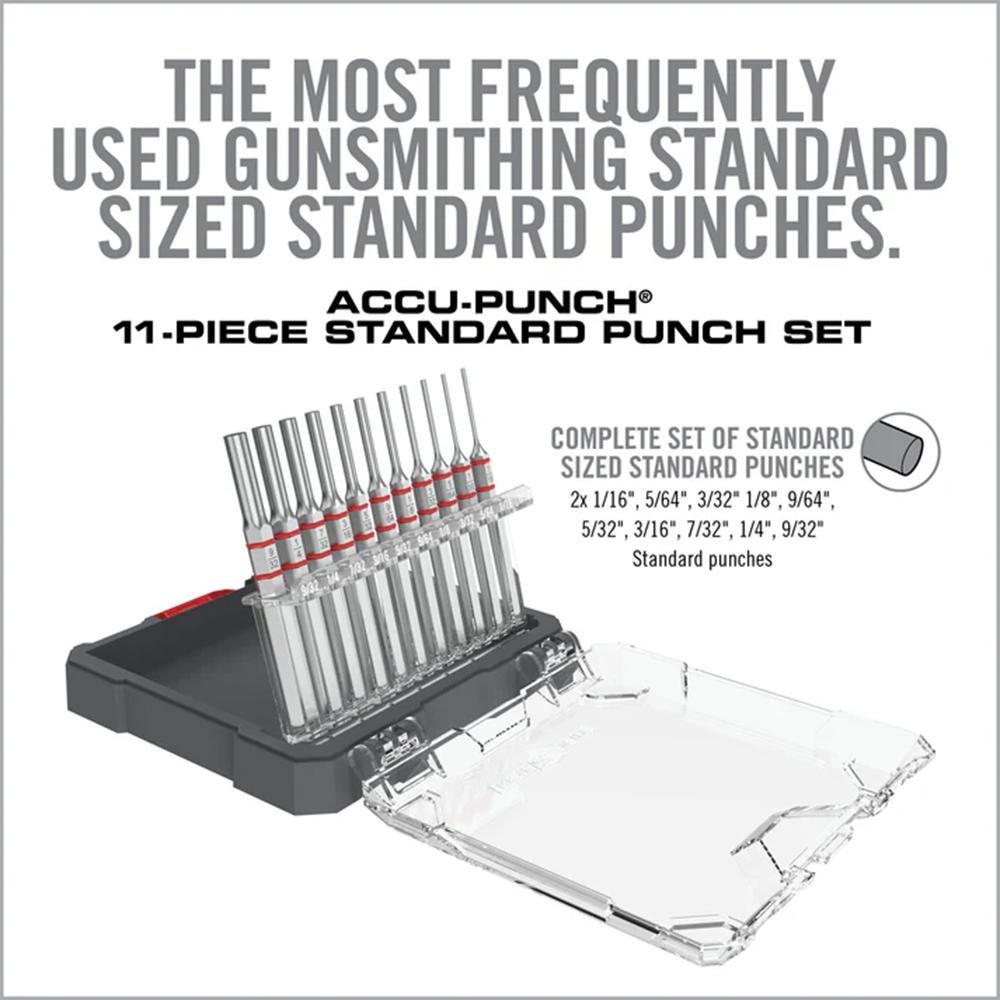 Real Avid Accu-Punch 11-Piece Standard Pin Punch Set