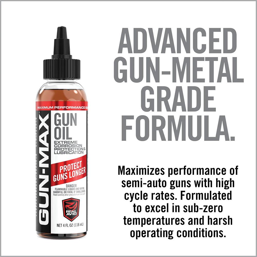 Real Avid Gun-Max Gun Oil ? 4oz Squeeze Bottle
