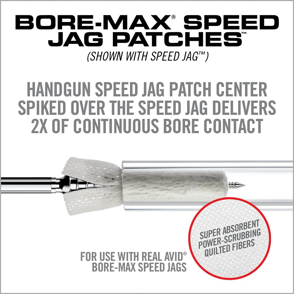 Real Avid Bore-Max Speed Jag Patches Refill Pack - 4'' S