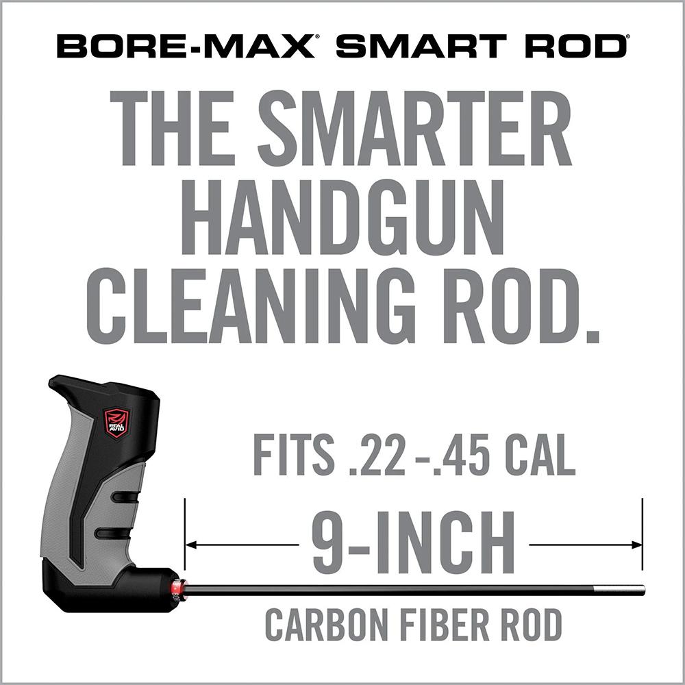 Real Avid Bore-Max Smart Rod Handgun - 9'' Carbon Fiber