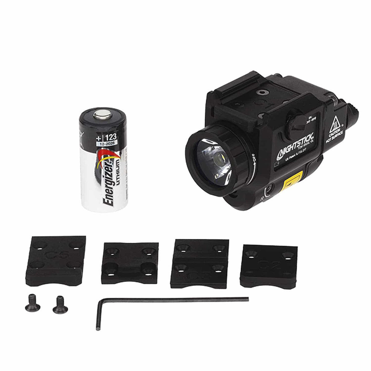 Nightstick TCM-550XL-GL Weapon Light & Green Laser - Rail Mount - 550 Lumens