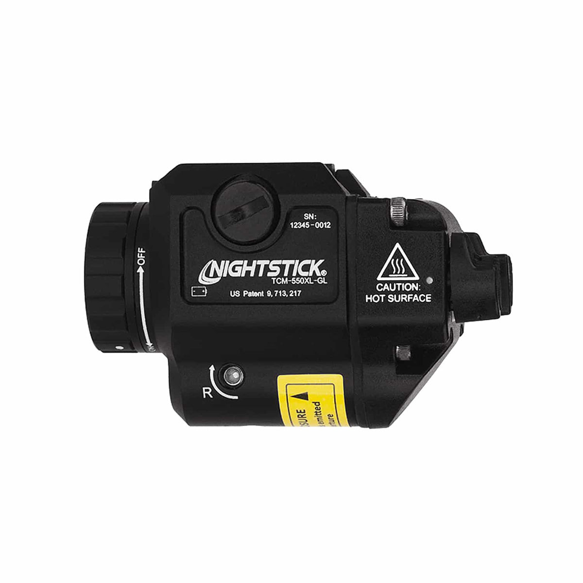 Nightstick TCM-550XL-GL Weapon Light & Green Laser - Rail Mount - 550 Lumens